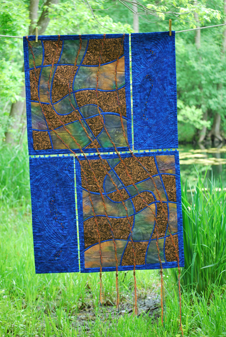 quilt with beads
