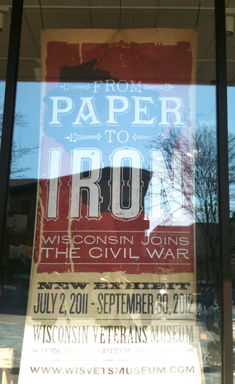 Civil War event poster, Madison, WI