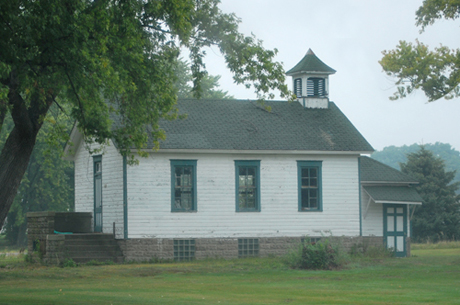 schoolhouse at hwy 51 and A, Edgerton, WI