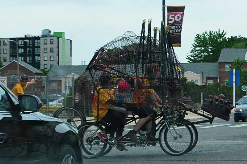 weird bicycle getup in Philadelphia