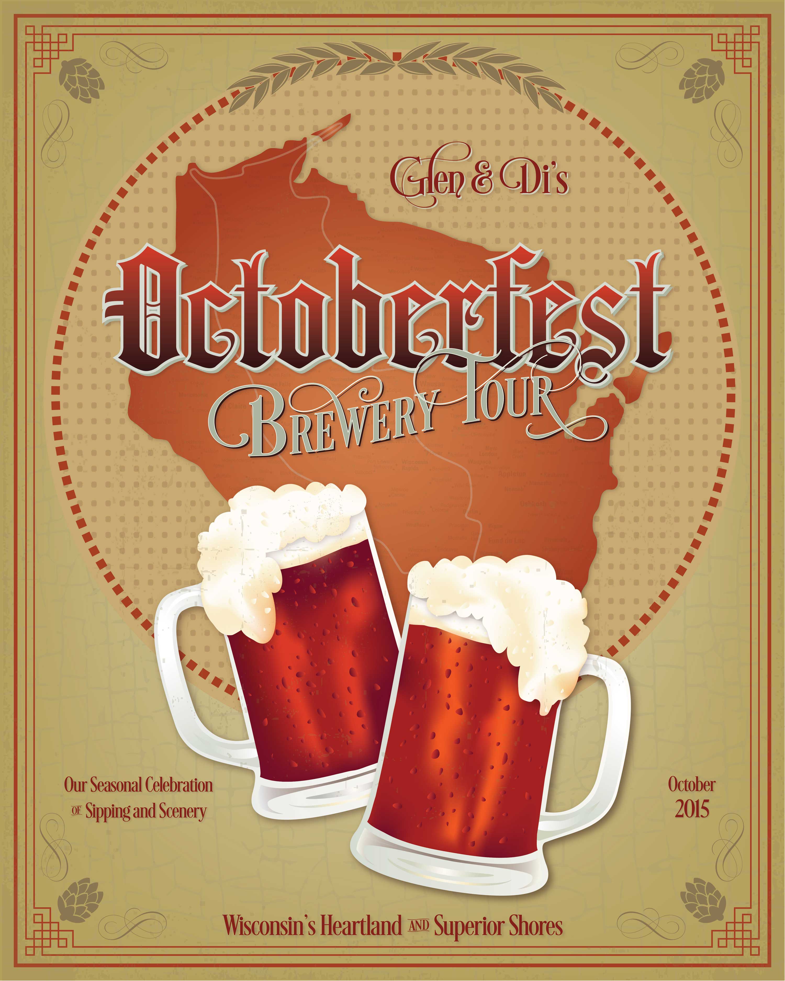 Octoberfest Beer Poster by Adunate, Oktoberfest