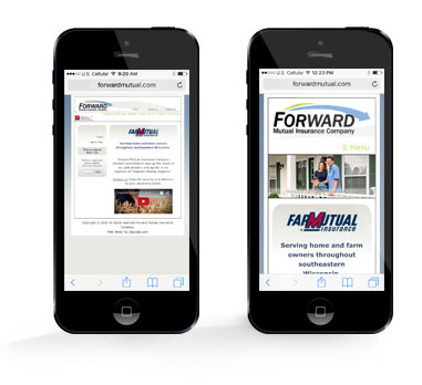 Forward Mutual website on the iphone